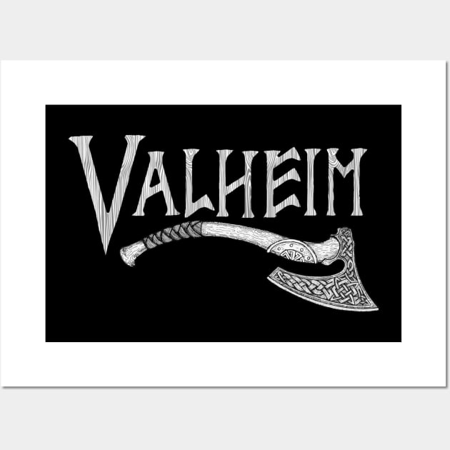 Valheim in White Wall Art by Magnetar